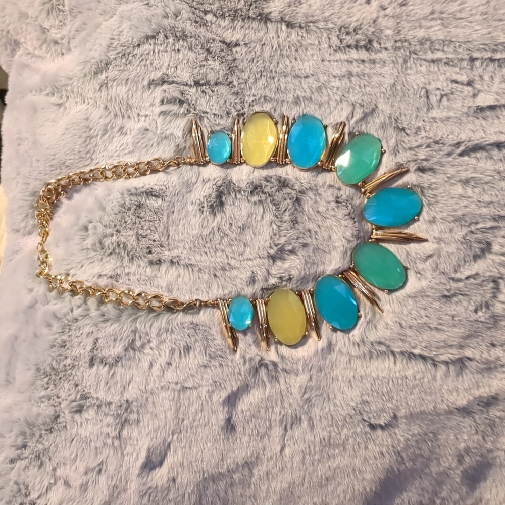 Charlotte Daniel tassel necklace and earrings set gold tone